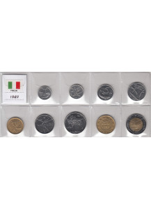 1987 - Serietta di 9 monete tutte dell'anno 1987 in condizioni fdc